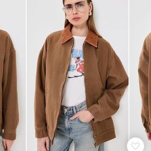 Lioness Brown Jacket with Tan Collar